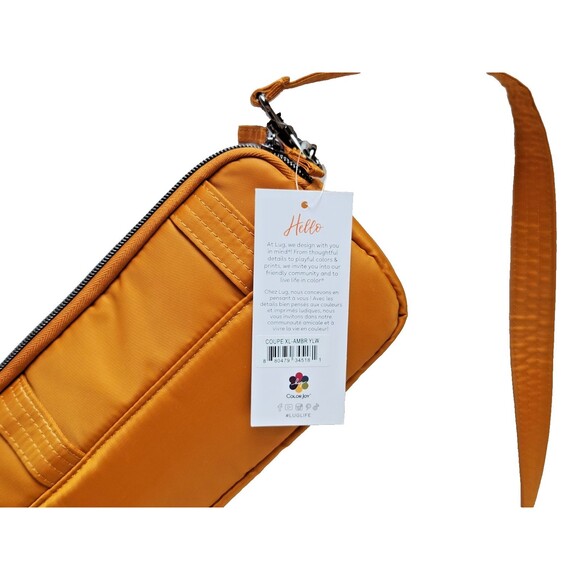 LUG Amber Yellow Coupe XL Convertible Crossbody Hip Belt Bag Shoulder RFID - Picture 6 of 16